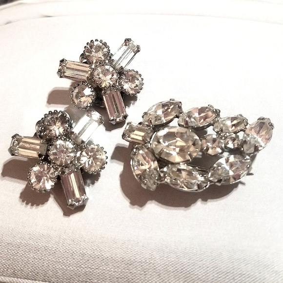 EARLY WEISS Demi Parure ~Spectacular & VERY RARE - Picture 7 of 8